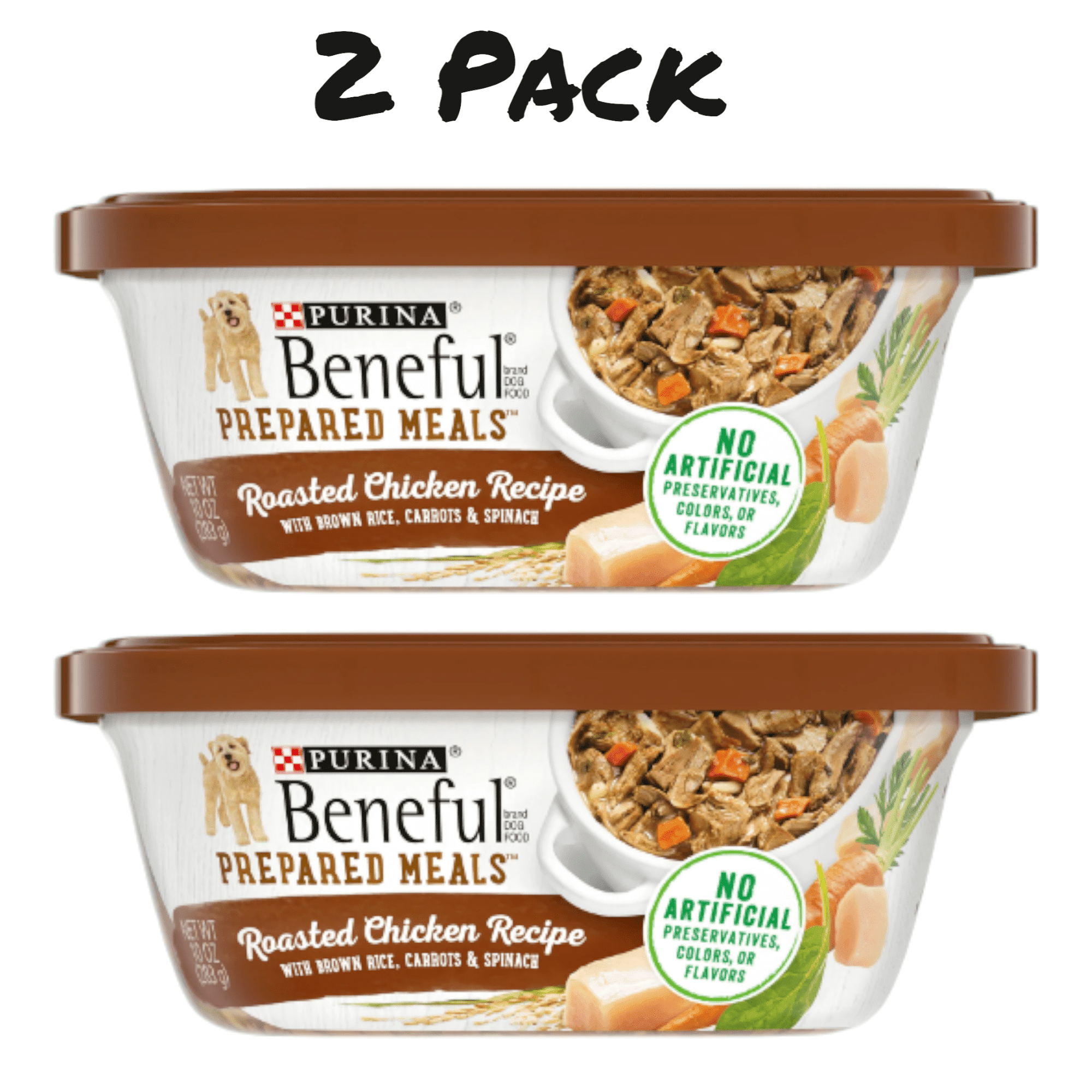 Beneful Prepared Meals Roasted Chicken Recipe Wet Dog Food, 20 oz Tub