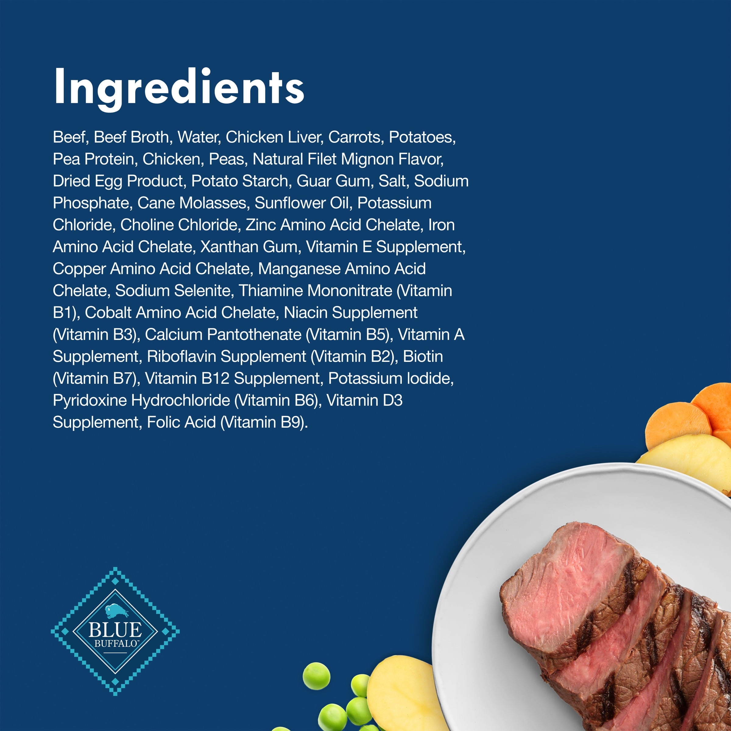 Blue Buffalo Delights Small Breed Natural Wet Dog Food, Filet Mignon in Gravy, 3.5-oz. Cup