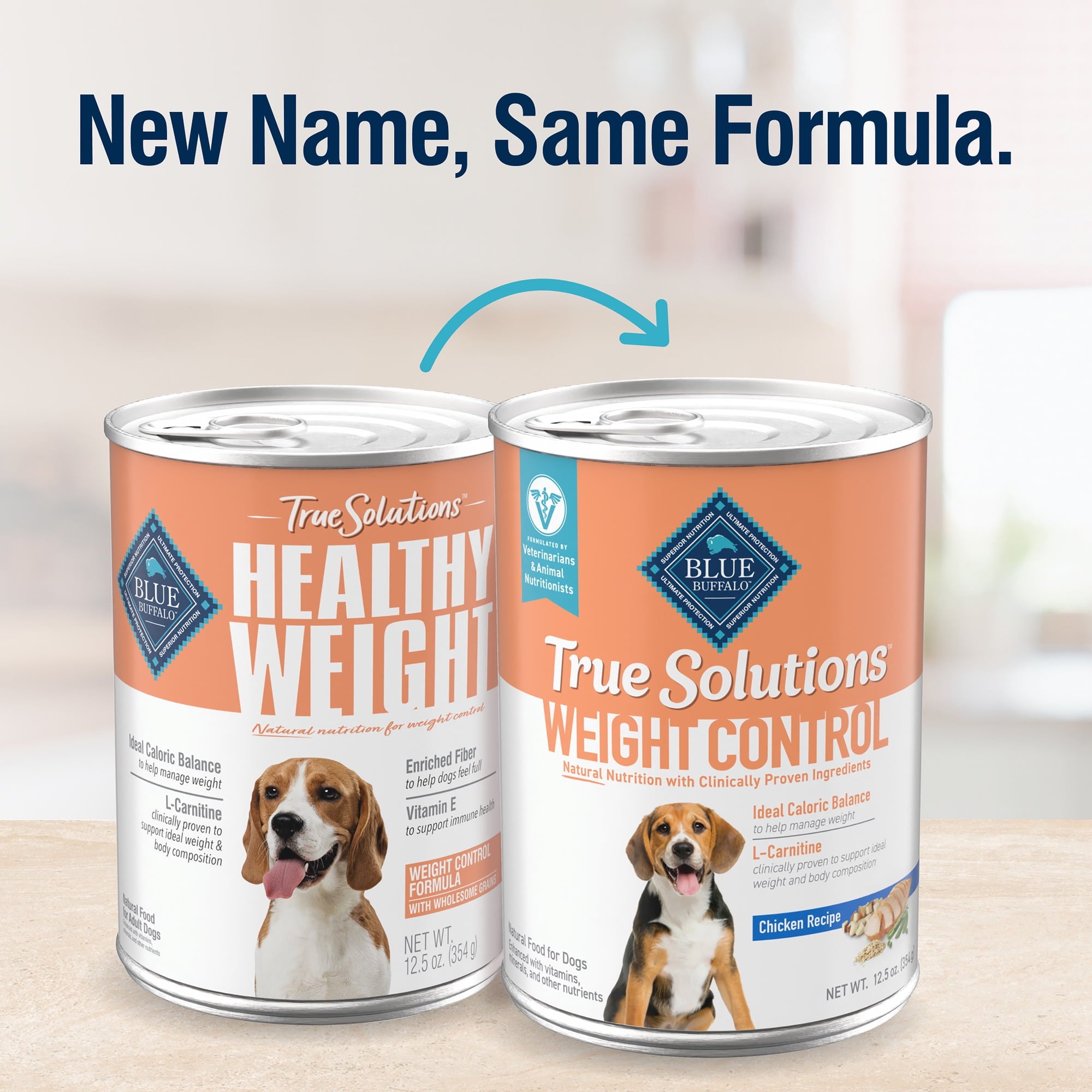 (3 pack) Blue Buffalo True Solutions Weight Control Wet Dog Food, 12.5-oz. Can