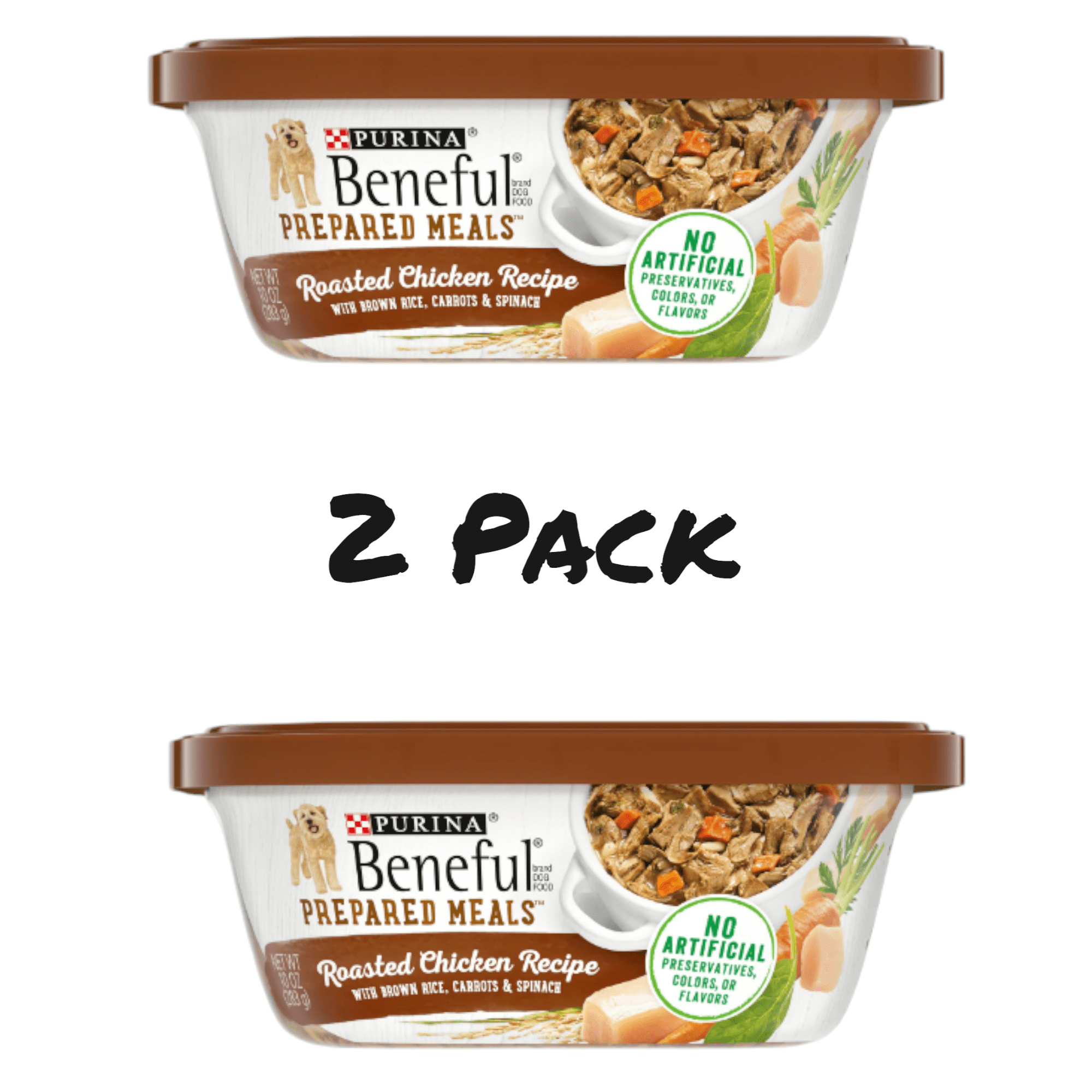 Beneful Prepared Meals Roasted Chicken Recipe Wet Dog Food, 20 oz Tub