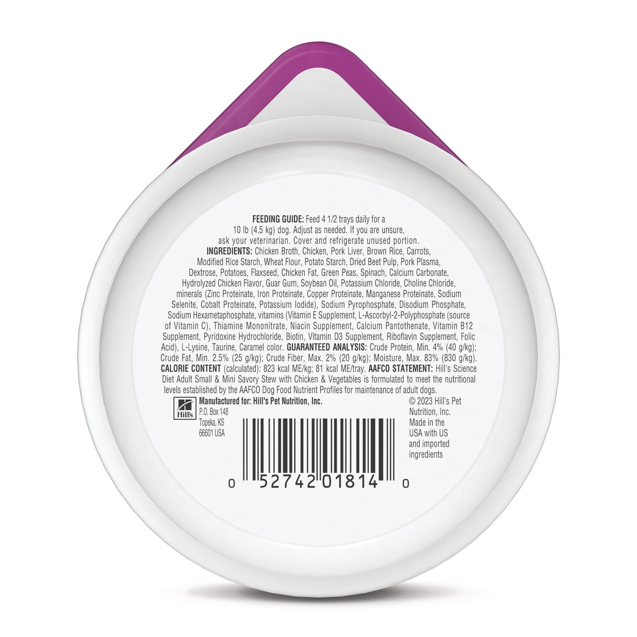 Hill's Science Diet Savory Stew w/Chicken & Vegetables Wet Dog Food, 3.5oz Tray 12pk