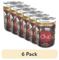 (6 pack) Purina ONE True Instinct Natural Wet Dog Food, High Protein Soft Turkey & Vension, 13 oz can