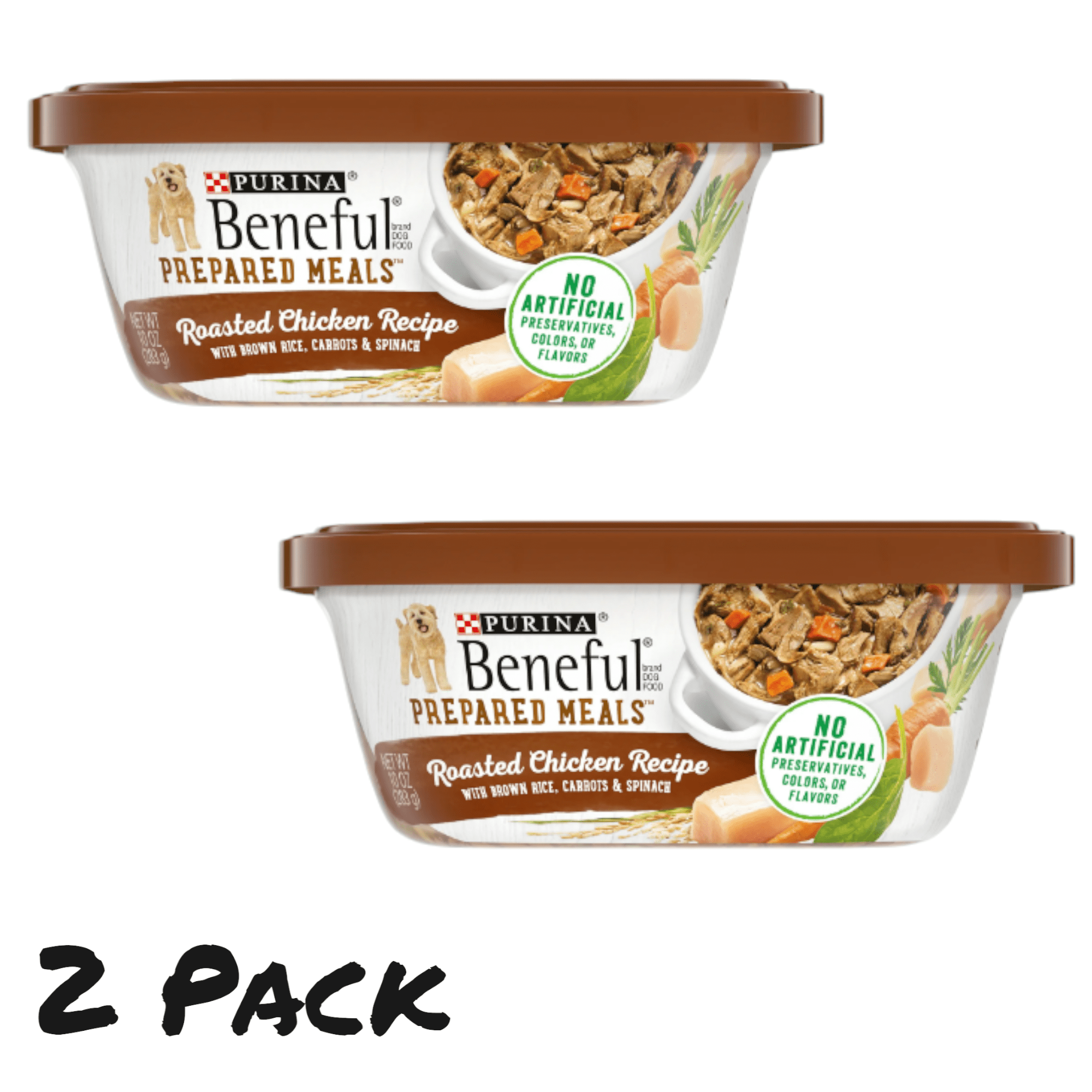 Beneful Prepared Meals Roasted Chicken Recipe Wet Dog Food, 20 oz Tub