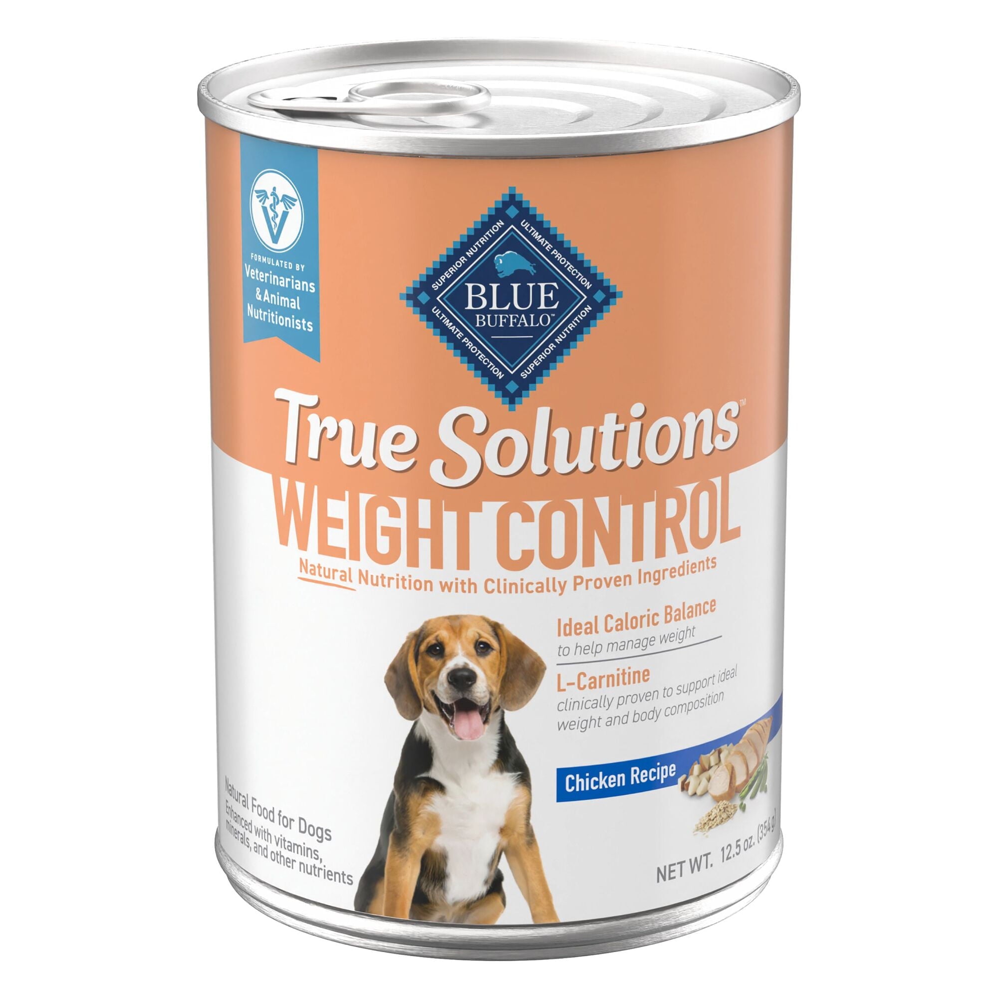 (3 pack) Blue Buffalo True Solutions Weight Control Wet Dog Food, 12.5-oz. Can
