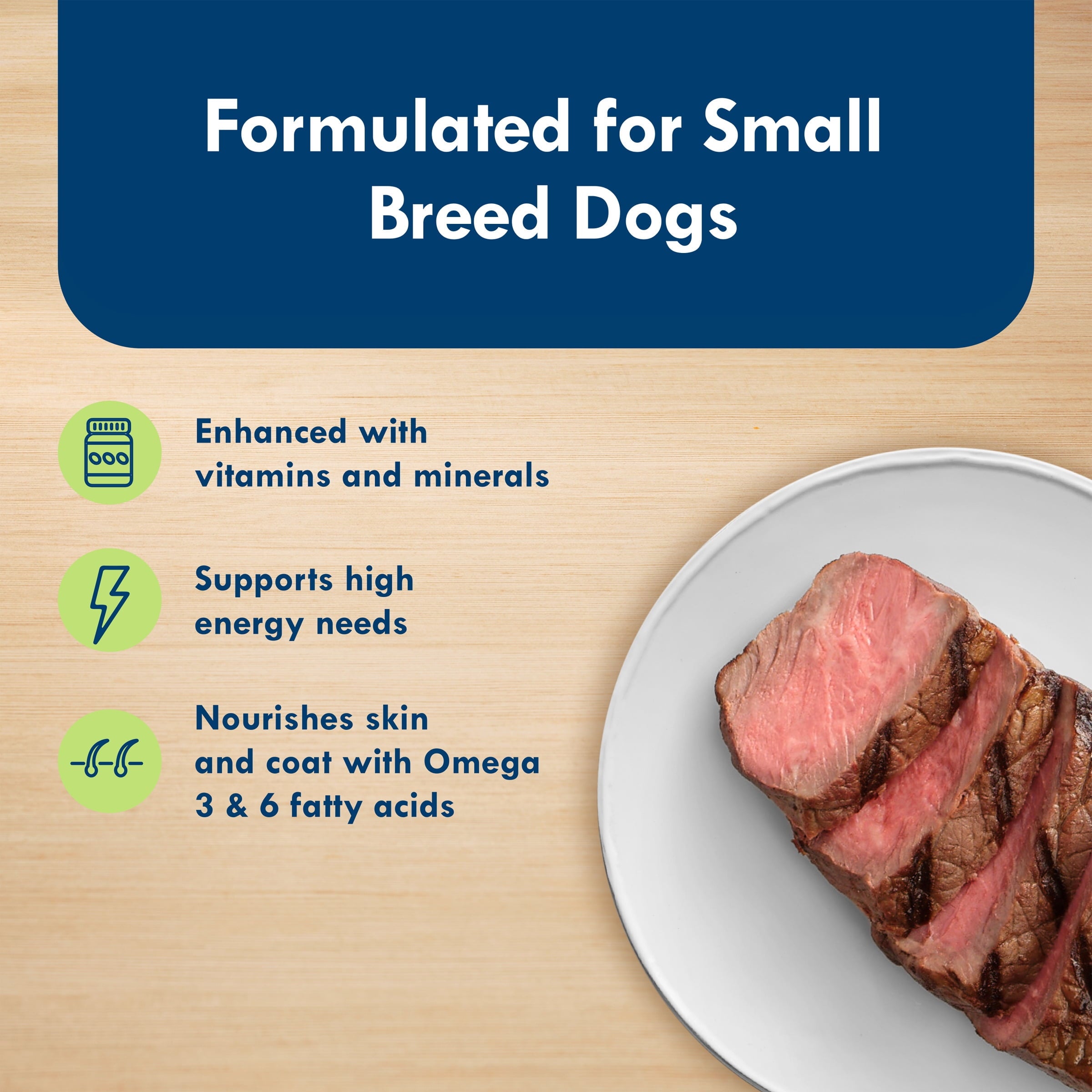 Blue Buffalo Delights Small Breed Natural Wet Dog Food, Filet Mignon in Gravy, 3.5-oz. Cup