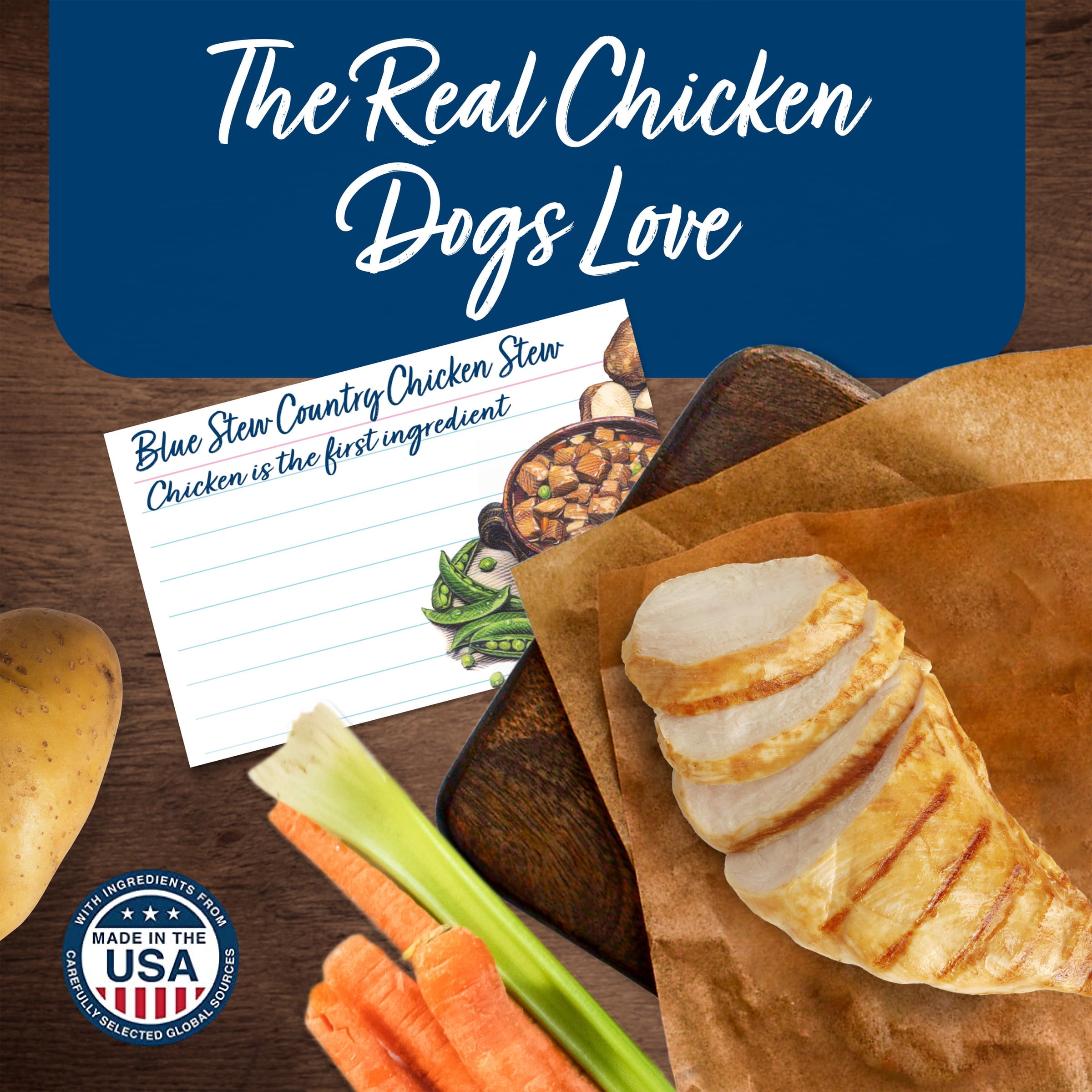 (2 pack) Blue Buffalo Blue's Stew Natural Wet Dog Food, Country Chicken Stew, 12.5-oz. Can