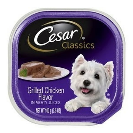Cesar Canine Cuisine Grilled Chicken Flavor Wet Dog Food (Pack of 32)