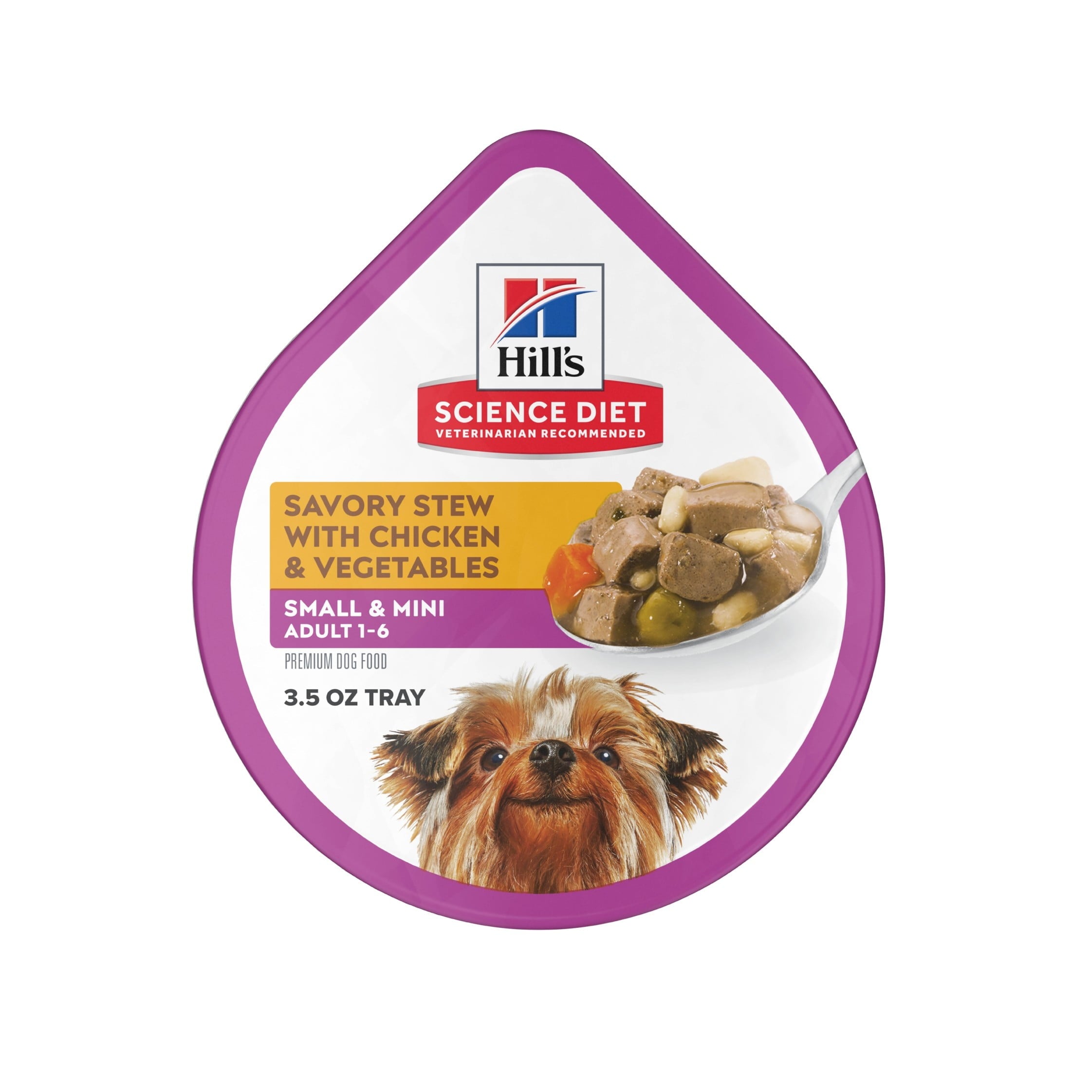 Hill's Science Diet Savory Stew w/Chicken & Vegetables Wet Dog Food, 3.5oz Tray 12pk