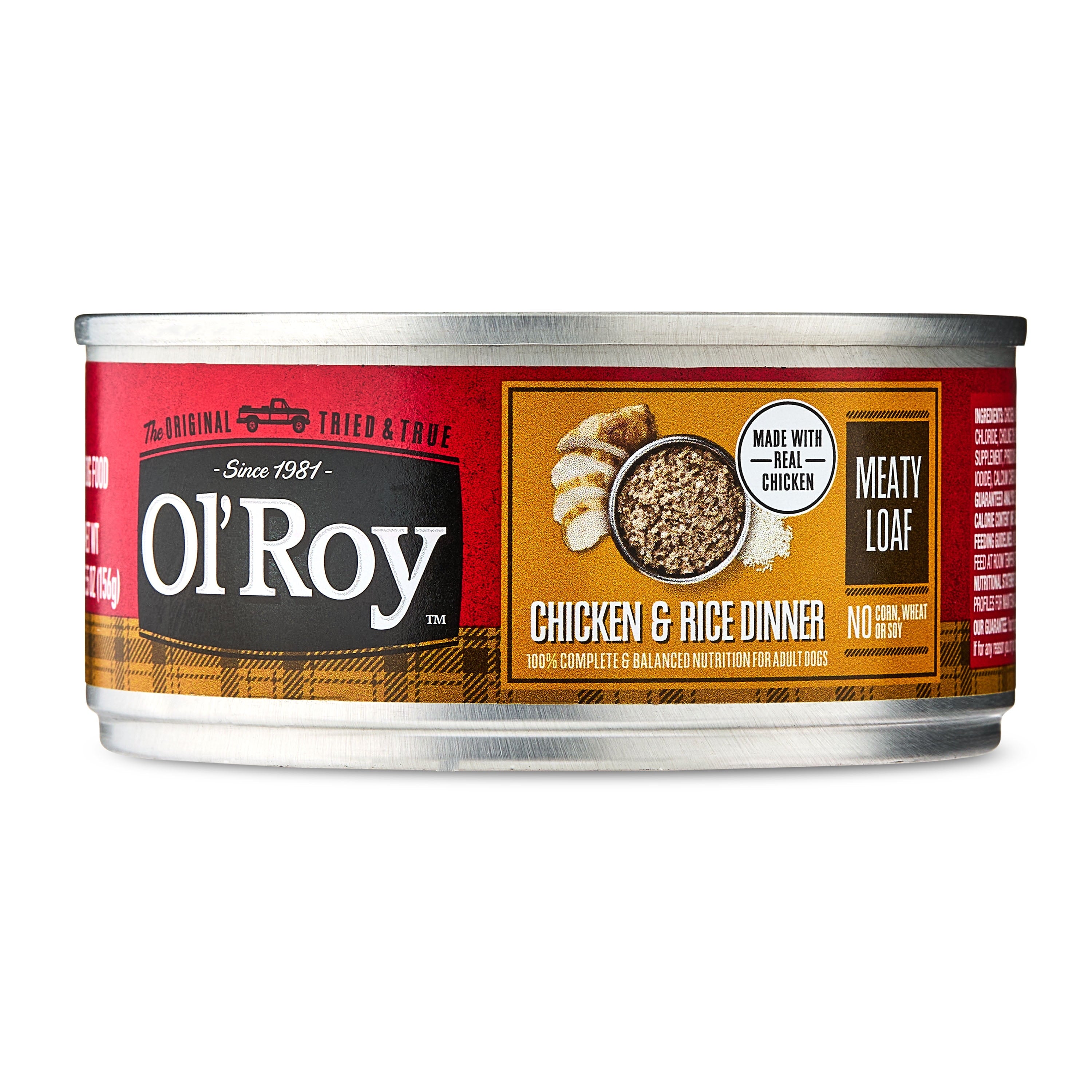 Ol' Roy Chicken & Rice Dinner Meaty Loaf Wet Dog Food, 5.5 oz Can