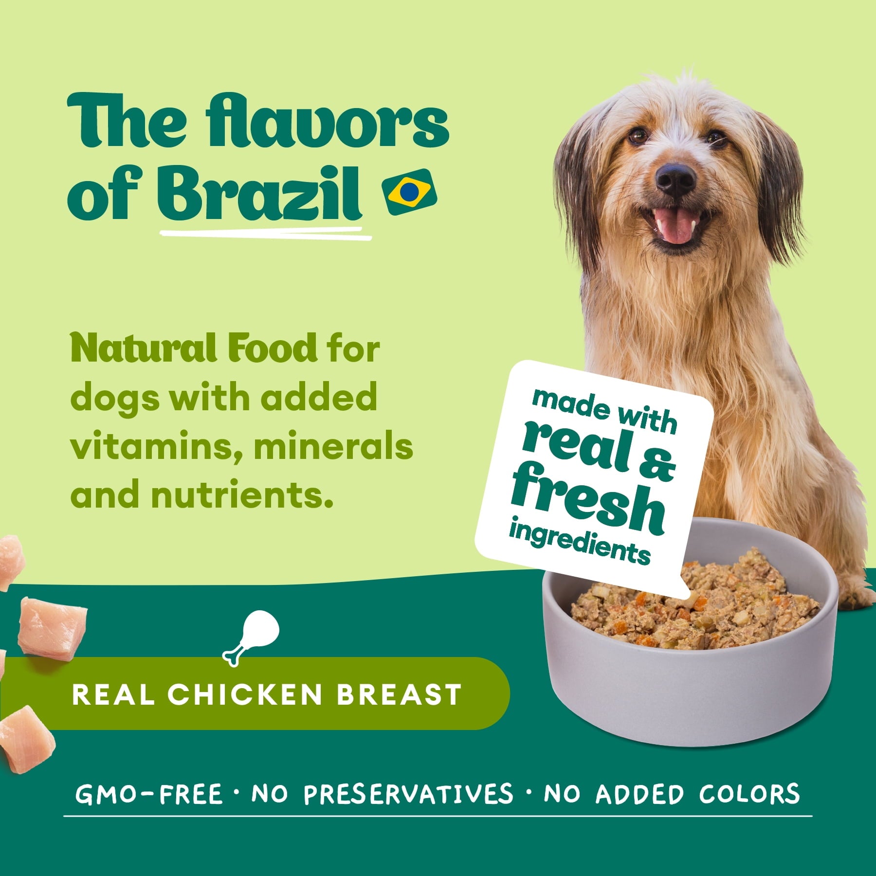 Pet Delicia Natural Dog Food 11.3oz (320g) Can Chicken Samba