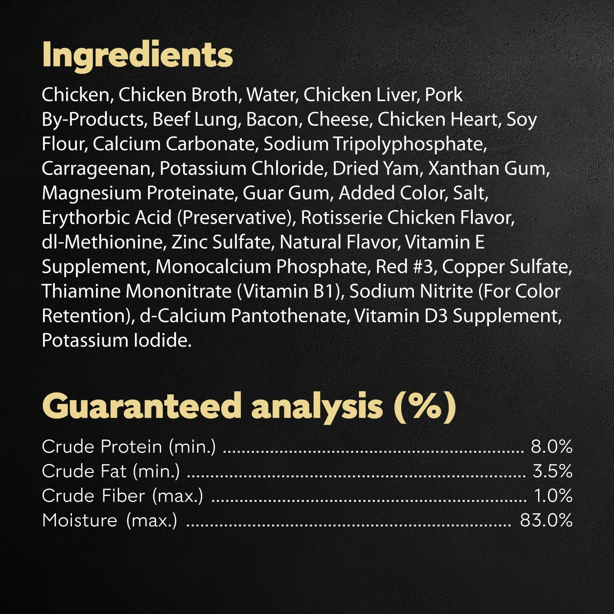( 2 Pack ) Cesar Loaf And Topper Rotisserie Chicken With Bacon And Cheese Wet Dog Food, 3.5 Oz Tray