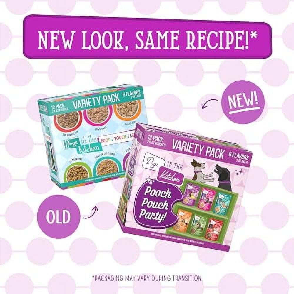Weruva Dogs in the Kitchen, Variety Pack, Pooch Pouch Party!, Wet Dog Food