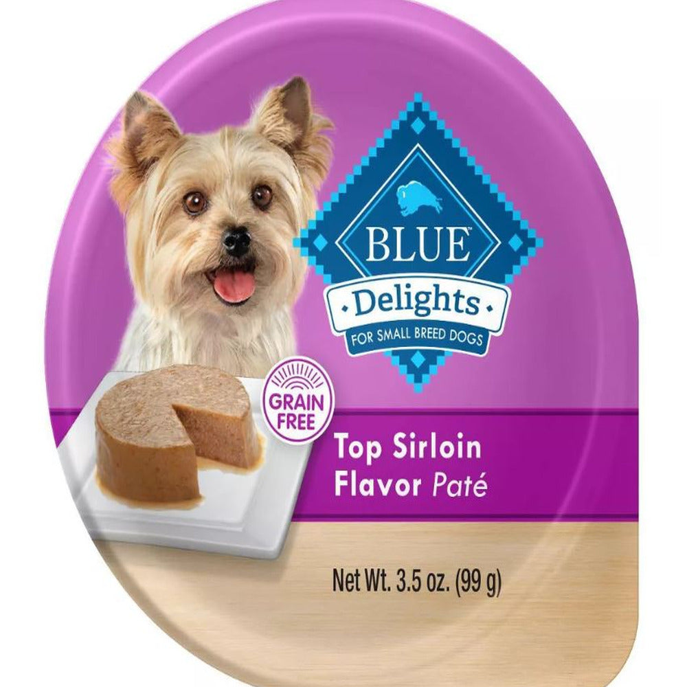 Blue Buffalo Delights Small Breed Top Sirloin Wet Dog Food (Pack of 14)