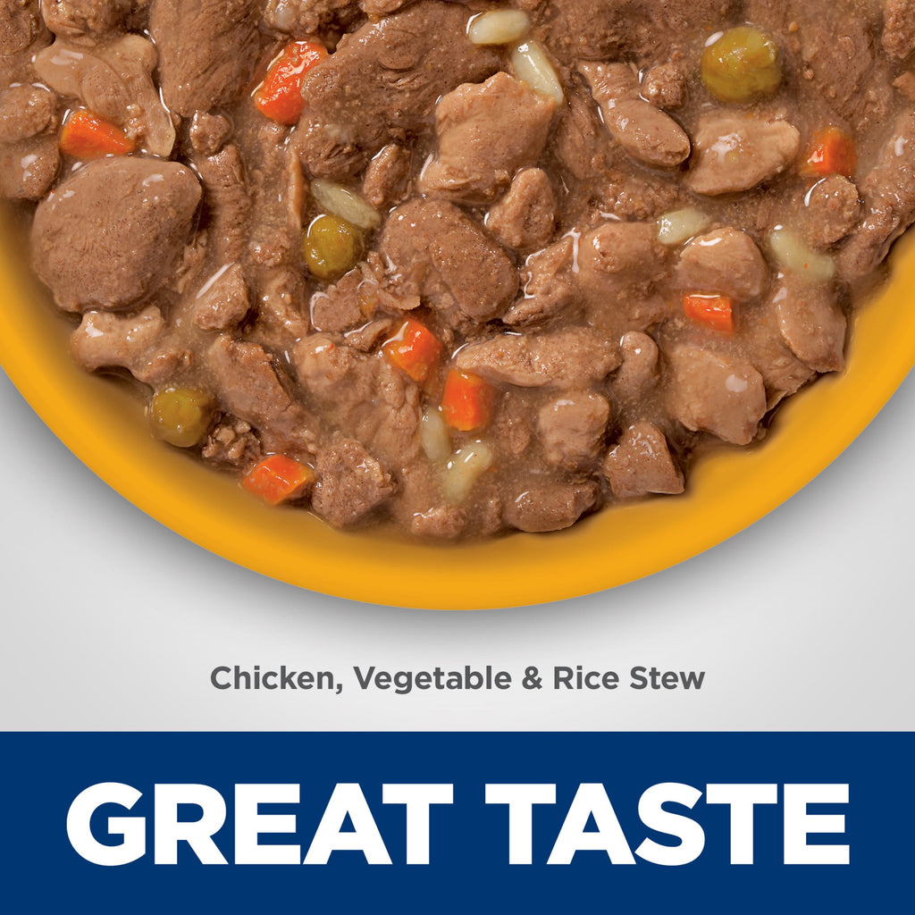 Hill's Science Diet Perfect Digestion Chicken, Vegetable & Rice Stew Wet Dog Food, 12.8oz Can 12pk