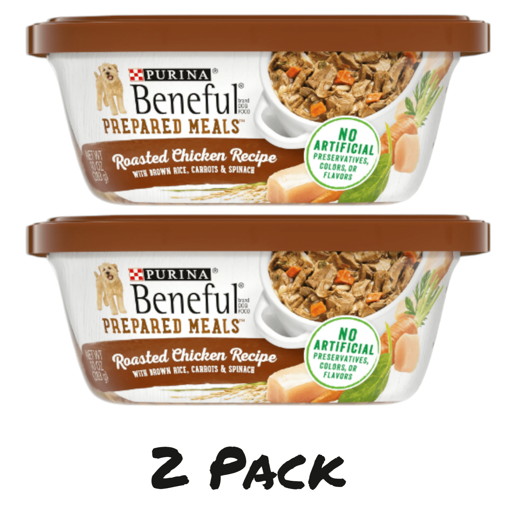 Beneful Prepared Meals Roasted Chicken Recipe Wet Dog Food, 20 oz Tub