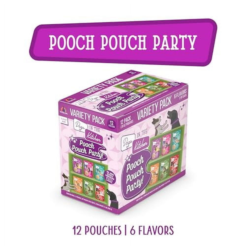 Weruva Dogs in the Kitchen, Variety Pack, Pooch Pouch Party!, Wet Dog Food
