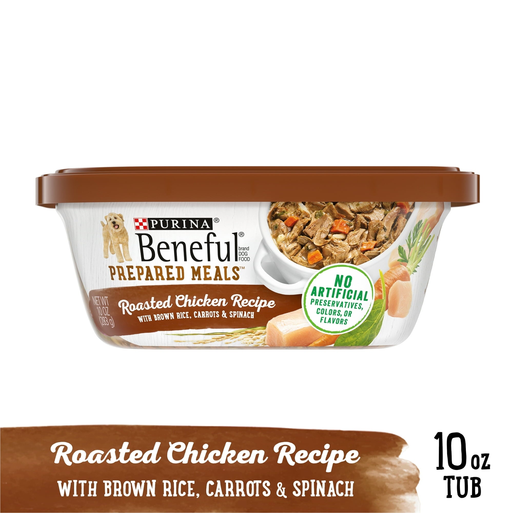 Beneful Prepared Meals Roasted Chicken Recipe Wet Dog Food, 20 oz Tub